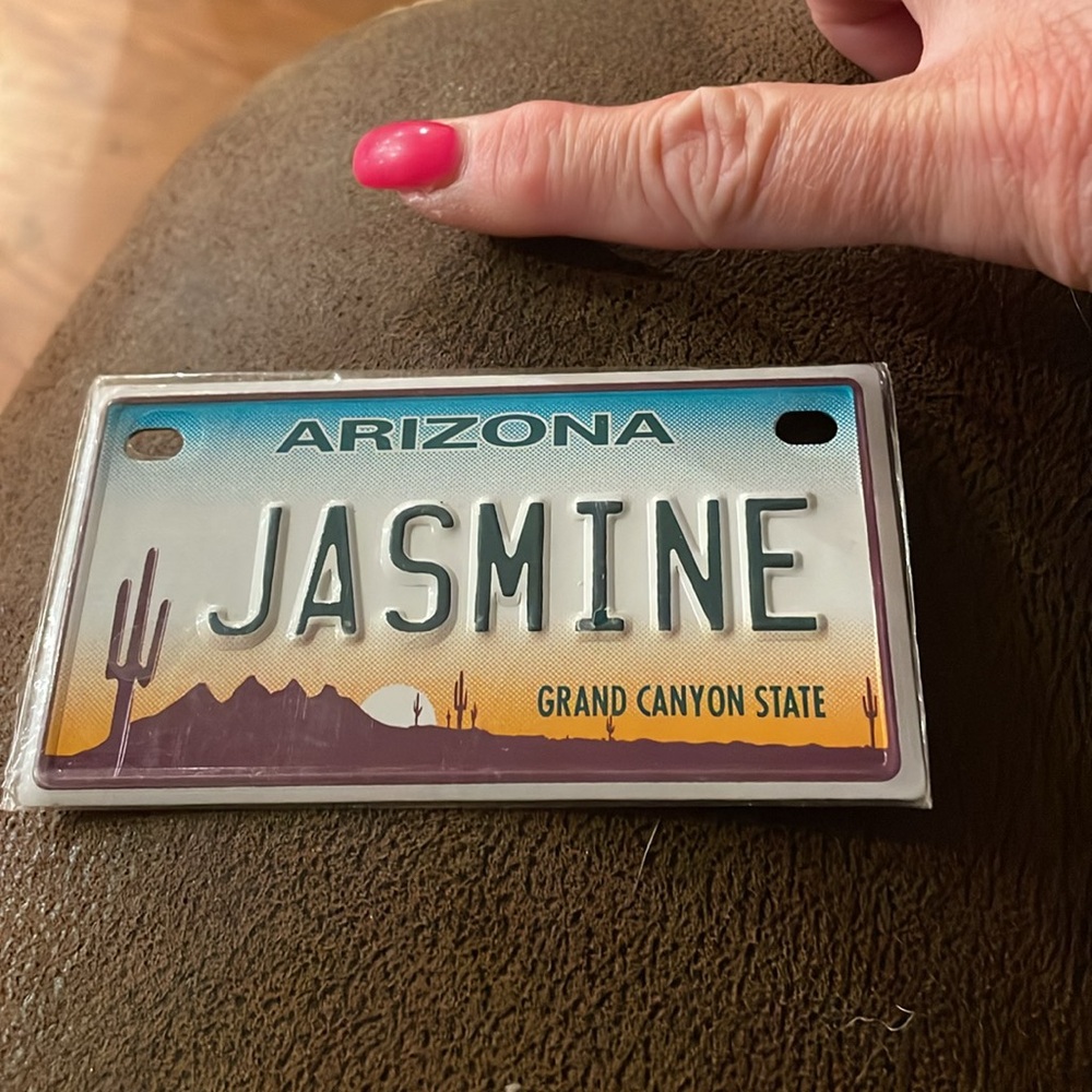 NWT Jasmine Arizona Grand Canyon State bike license plate cactus desert sunset - Picture 4 of 5